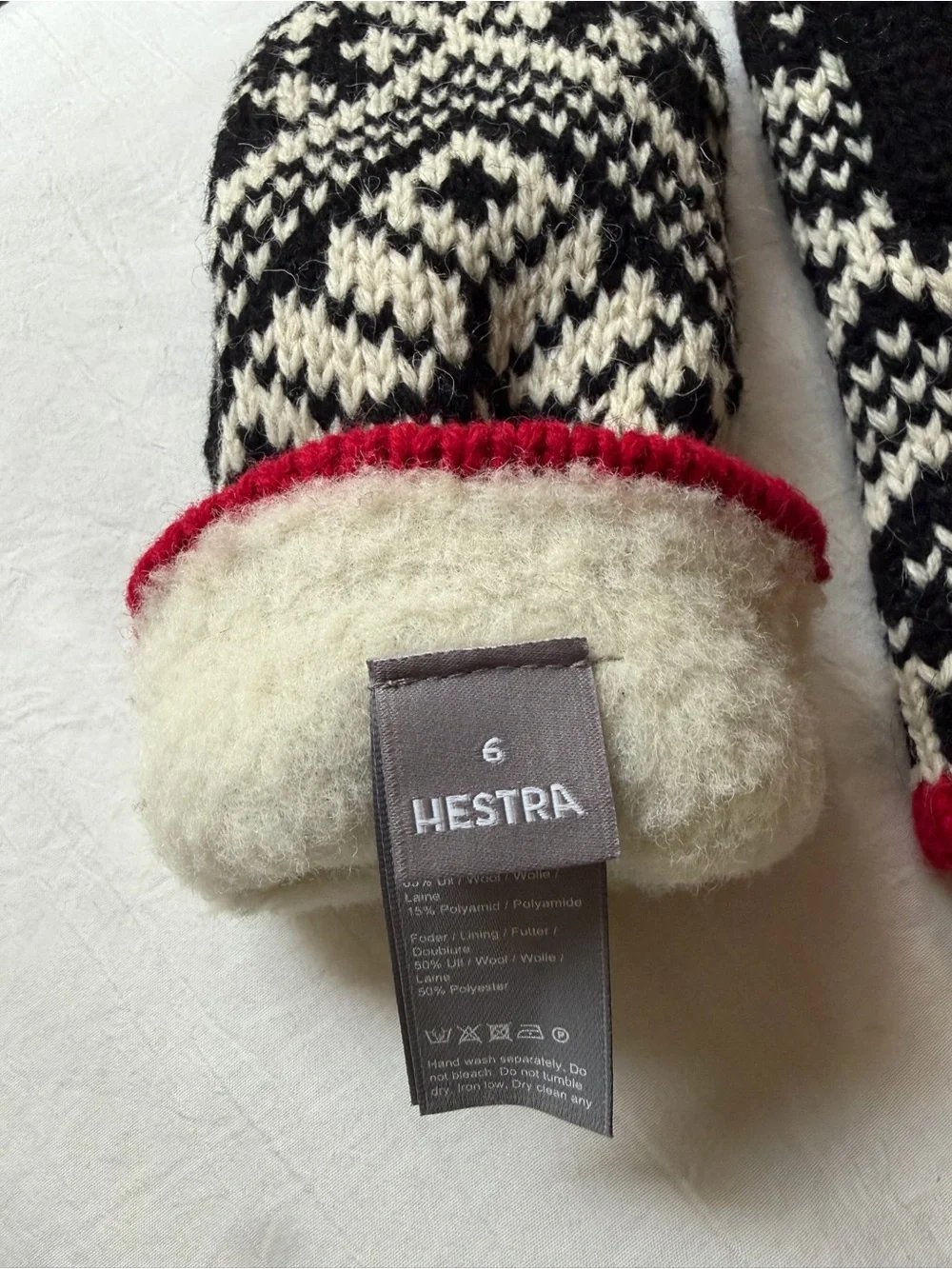 Hestra nordic wool mittens